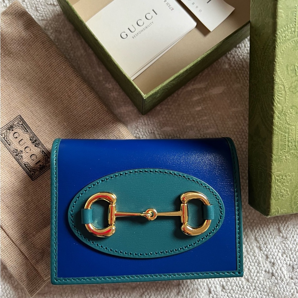 Gucci Horsebit Card Case Wallet